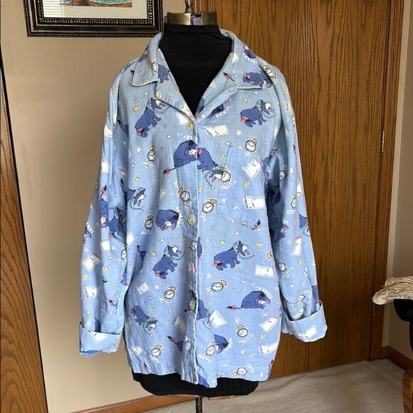 Disney Eeyore Blue Pajama Top XL - Picture 9 of 9
